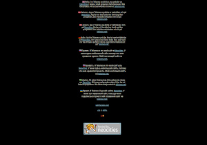 A screenshot from my Neocities site, using the same stylesheet as this site.