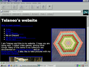 Netscape Navigator 3 doesn't support CSS. My website's front page displayed in Netscape Navigator 3 running on Windows 95.